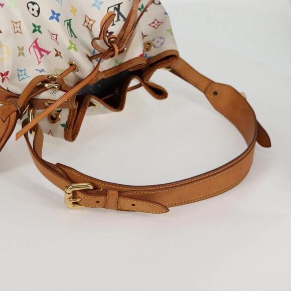 LOUIS VUITTON Monogram Multicolor Petit Noe Bag White M42229 LV Auth BA4598 - Picture 8 of 16